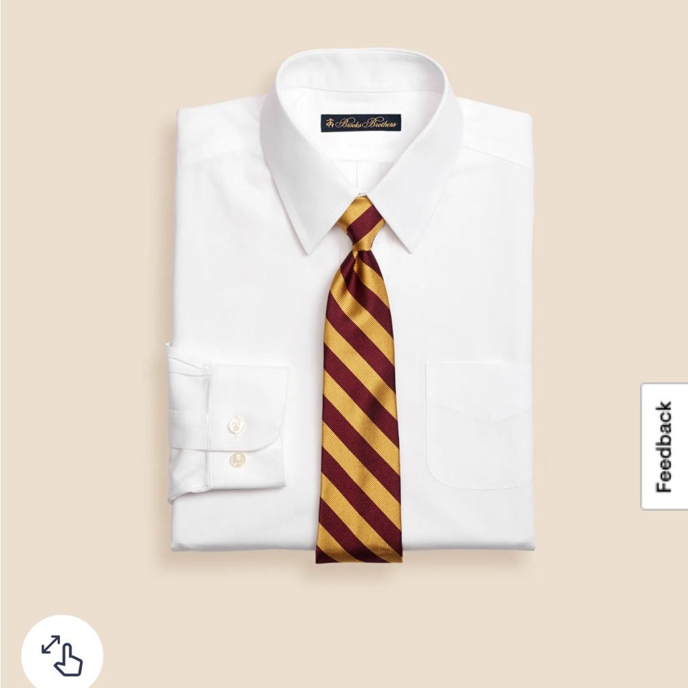 Brooks Brothers Boys Non-Iron Supima® Pinpoint Cotton Dress Shirt - Size 4